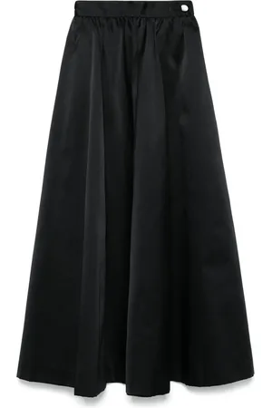 Saint Laurent Falda larga con efecto satinado 1970
