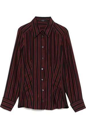 Gucci Camisa con rayas estampadas 2000