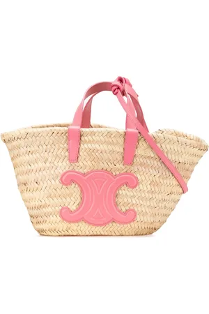 Céline 2022 Small Raffia Triomphe Panier Tote satchel