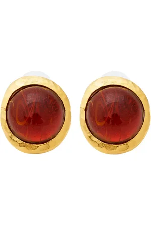 Kenneth Jay Lane Aretes con detalles de topacio