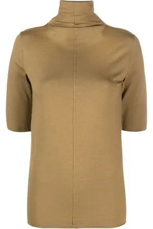 THOM KROM Playera con cuello vuelto y medias mangas