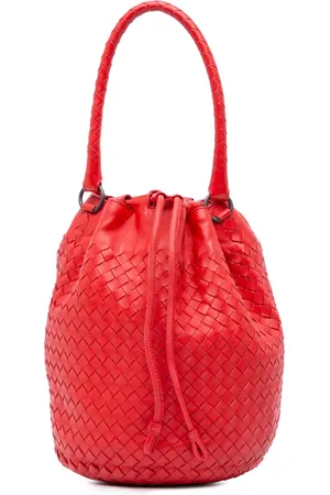 Bottega Veneta Bolsa bucket de piel de napa en Intrecciato y cordones 2009