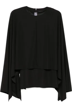 GOEN.J Camiseta drapeada estilo capa