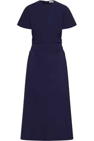 RACHEL GILBERT Vestido midi con detalle plisado