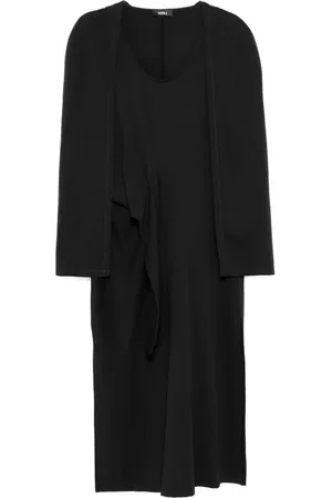 GOEN.J Vestido estilo capa de canalé