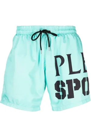 Philipp Plein Traje de baño con logo estampado