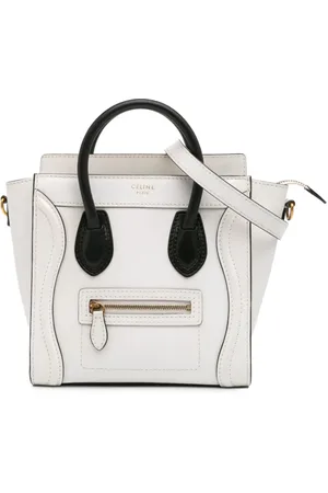 Céline 2013 Nano Bicolor Leather Luggage Tote satchel