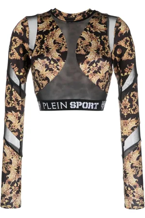Philipp Plein Top corto con estampado barroco