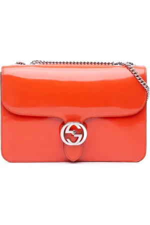 Gucci Bolsa crossbody Dollar Interlocking G mediana de charol 2016-2024