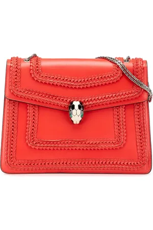 Bvlgari Bolsa de hombro Plisse Serpenti Forever grande de piel 2000-2024