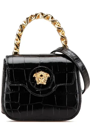 VERSACE Bolsa satchel Mini Croc Embossed La Medusa 2000-2024