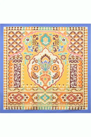 Etro Mascada de seda estampada