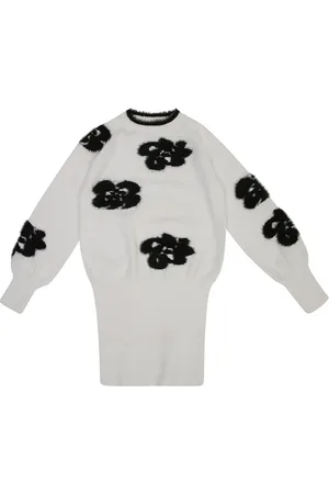 Twin-Set Suéter con motivo floral en intarsia
