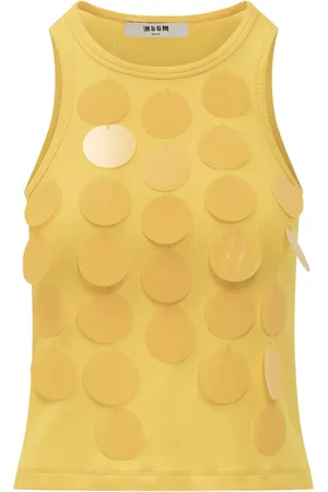 Msgm Top con detalle de disco