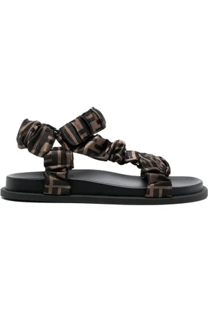 Fendi Sandalias planas con estampado FF