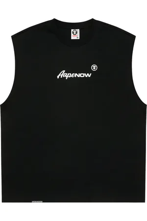 A Bathing Ape Playera con logo estampado