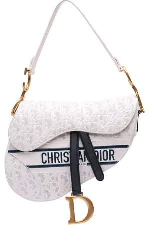 Dior Bolsa de hombro Saddle Perforated Oblique de piel de becerro con perforaciones 2021