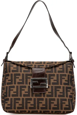Fendi Bolsa de hombro Double Flap Mamma de lona Zucca 2000-2024