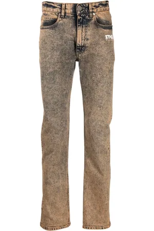 Stella McCartney Jeans rectos con logo estampados