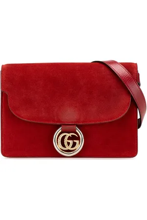 Gucci Bolsa crossbody GG Ring Torchon pequeña de gamuza 2000-2015