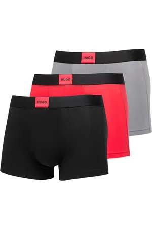 HUGO BOSS Pack de tres bóxeres con logo en la pretina