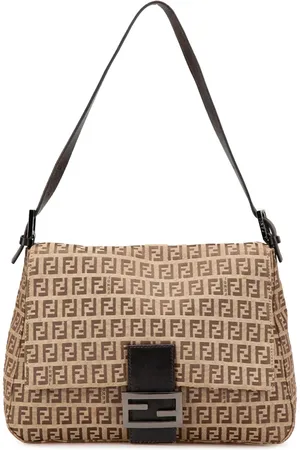 Fendi Bolsa de hombro Zucchino Canvas Mamma Forever 2010-2024
