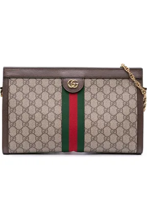 Gucci Bolso de hombro GG Supreme Ophidia Web Chain mediano 2016-2024