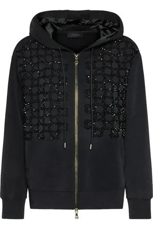 Elena Miro Monogram zip-up sweatshirt