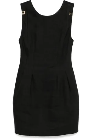 Elisabetta Franchi Vestido corto con placa del monograma