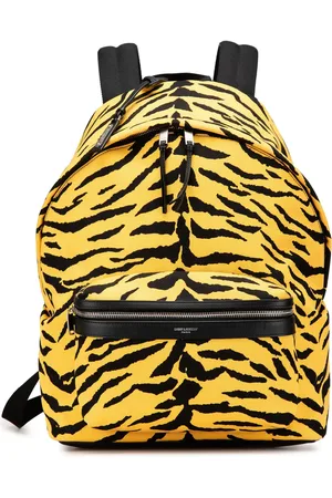 Saint Laurent Mochila Canvas Zebra Print City 2010-2024