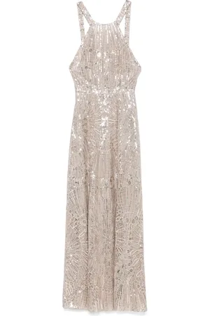 Elie saab Vestido largo con detalles de lentejuelas