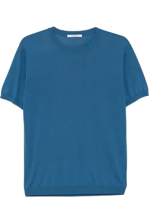 KANGRA CASHMERE Playera de canalé fino