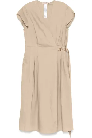 Twin-Set Vestido midi con placa del logo