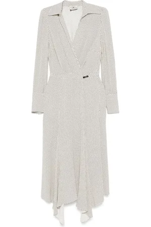 Elisabetta Franchi Vestido midi con estampado de lunares