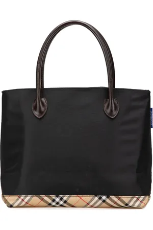 Burberry 20th Century Nova Check Trimmed Nylon tote bag