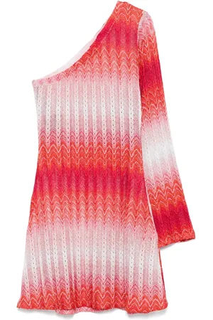 Missoni Vestido corto cruzado con hombro descubierto