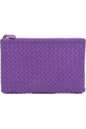 Bottega Veneta Bolsa de mano Zip Pouch mediana de piel de napa en Intrecciato 2012-2024