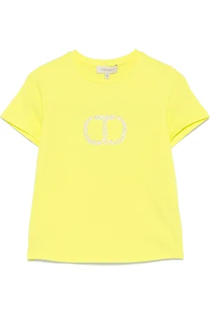 Twin-Set Playera Oval T con detalles de strass