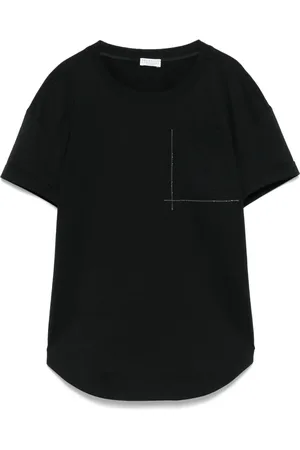 Brunello Cucinelli Playera con detalle de cadena Monili