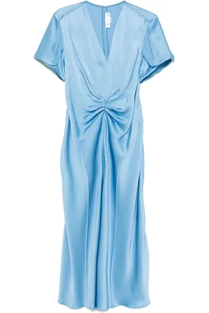 Victoria Beckham Vestido largo con cintura fruncida