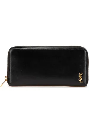 Saint Laurent Cartera Tiny Cassandre de piel con cierre alrededor 2000-2024