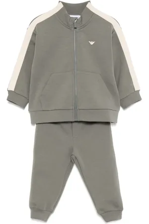 Emporio Armani Traje deportivo con rayas del logo