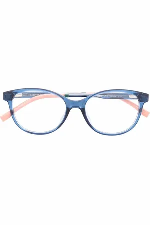 Lacoste Lentes con armazón ovalada y diseño de dos tonos