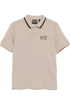 Emporio Armani Playera tipo polo con logo estampado