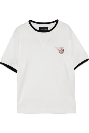 Emporio Armani Playera con logo bordado