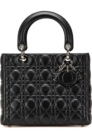 Dior Bolsa satchel Medium Lambskin Cannage Lady Dior 2005