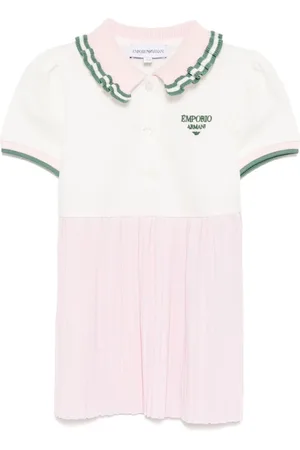 Emporio Armani Vestido de piqué con cuello de playera tipo polo
