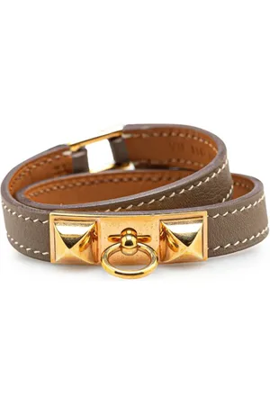 Hermès Pulsera Epsom Rivale Double Tour Bracelet 2017