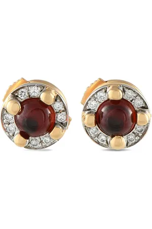 Pomellato Aretes M’ama Non M’ama en oro amarillo de 18kt con diamantes y turmalina