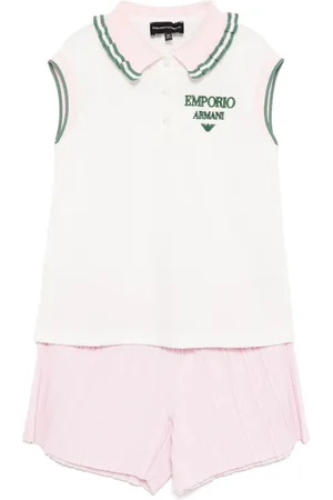 Emporio Armani Set de shorts con logo bordado